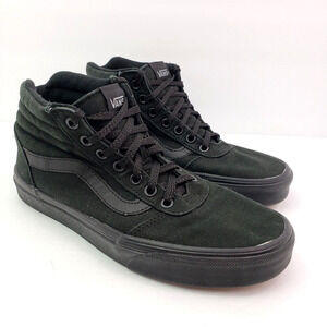 Vans Old Skool Hi Womens Size 8.5 Black Lace Up Skate Sneaker Shoes
